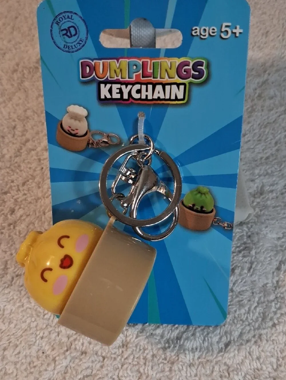 Dumplings Keychain Cute Yellow Dumpling Bag Charm